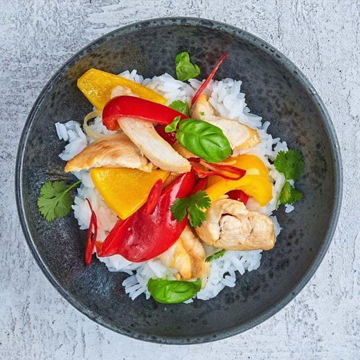 recipe image WOK MED KYLLING OG JASMINRIS