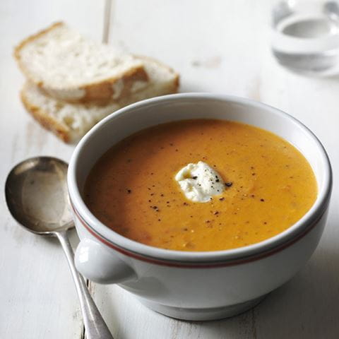 recipe image TOMATSUPPE MED MASCARPONE