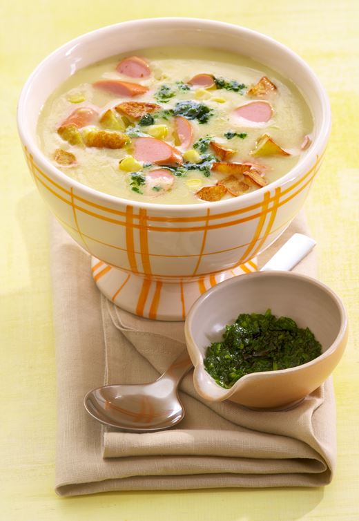 recipe image Kartoffelsuppe mit Würstchen