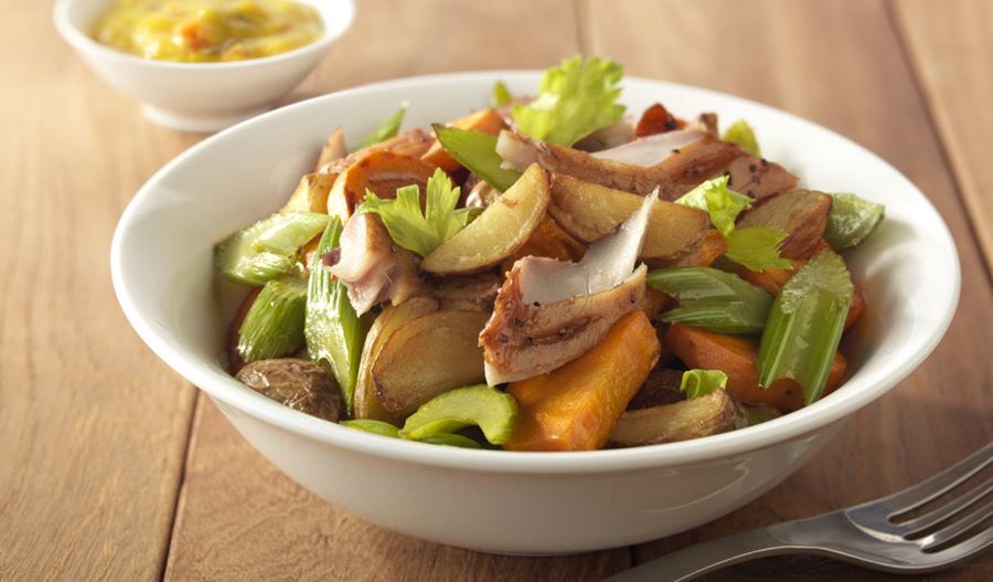 recipe image Hochepot de pommes de terre, céleri et maquereau