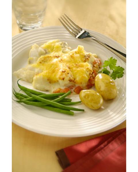  Pittige gratin van kabeljauw