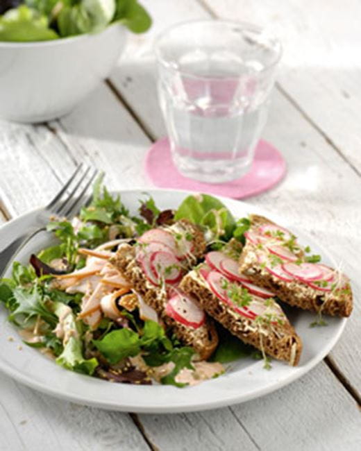 recipe image Pittige salade met gerookte kipfilet