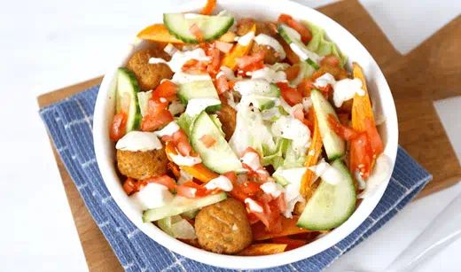 recipe image Vegan kapsalon met falafel