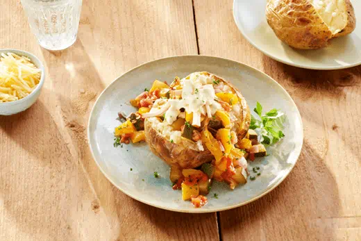 recipe image Gepofte aardappels met vulling