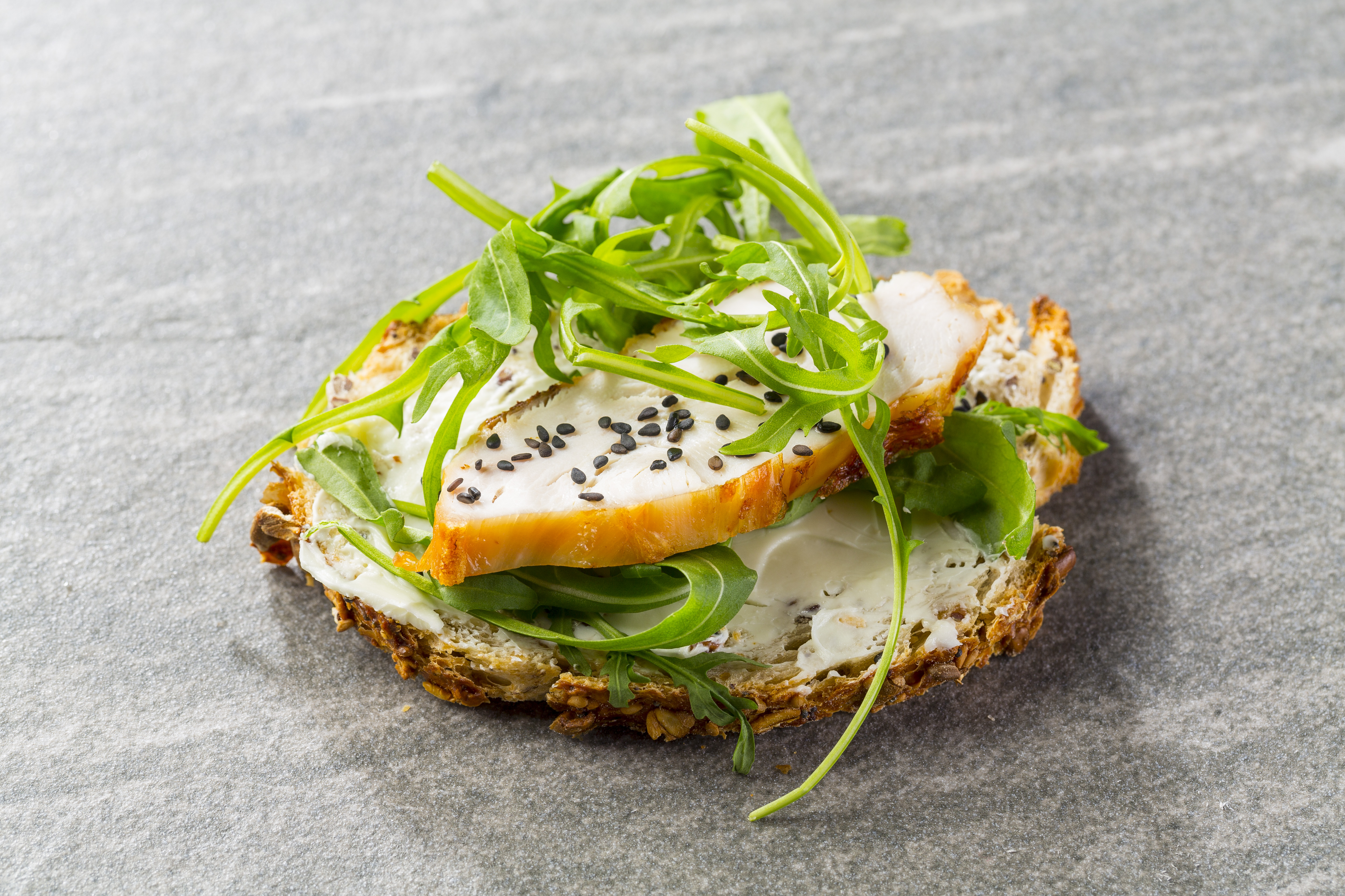 recipe image Geroosterd brood met kip