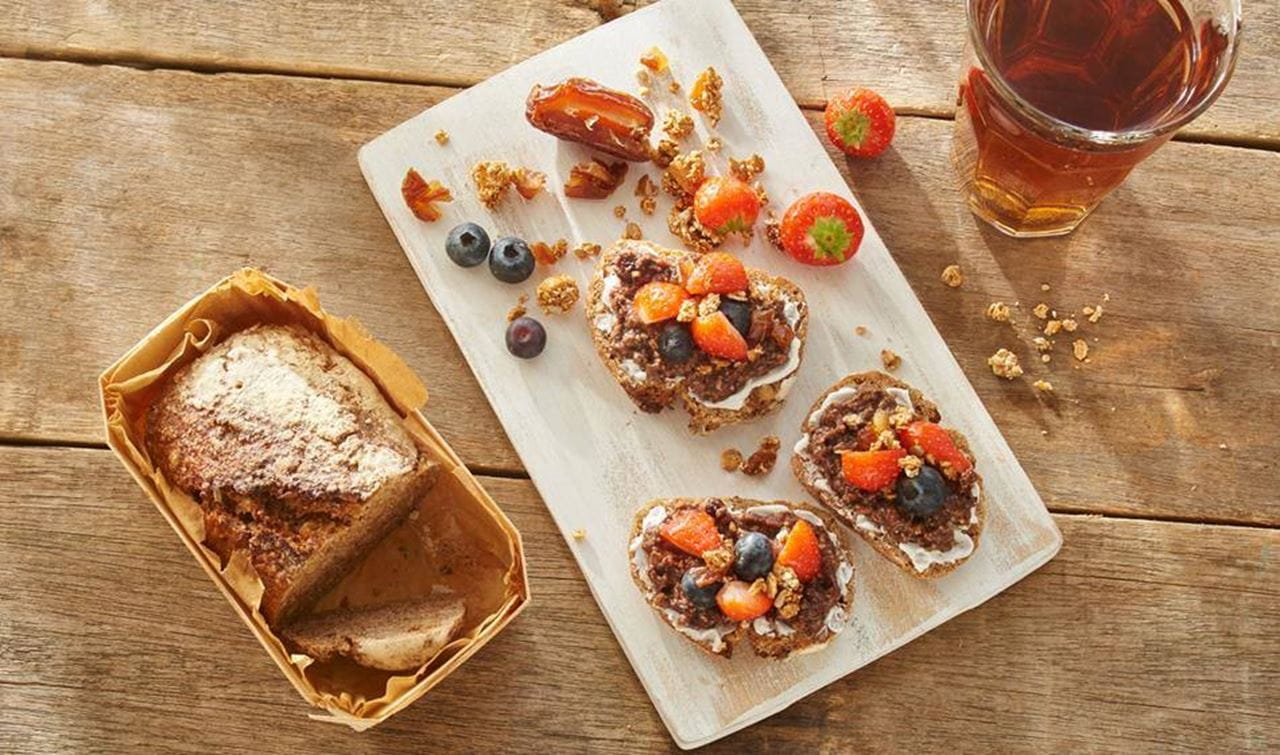 recipe image Blueberry bowl open sandwich