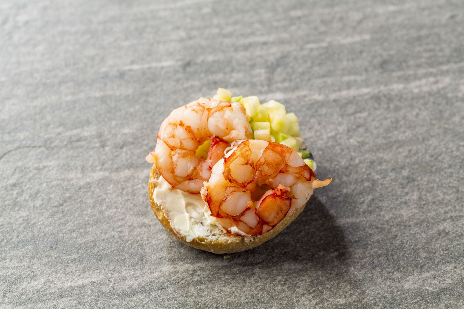 recipe image Geroosterd brood met garnalen