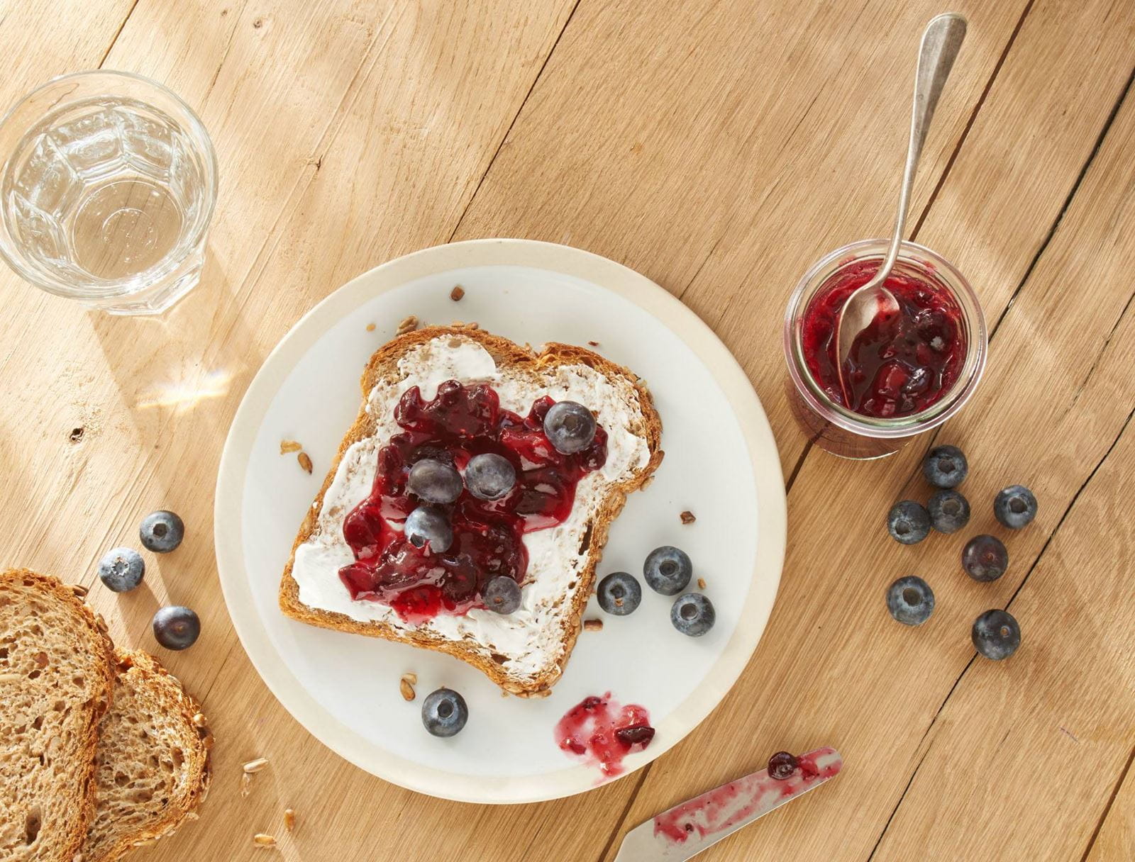 recipe image Cranberry & blauwe bessen boterhammen