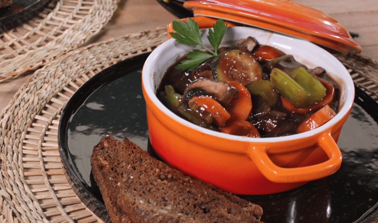 recipe image Vegan stoofpotje van paddenstoelen