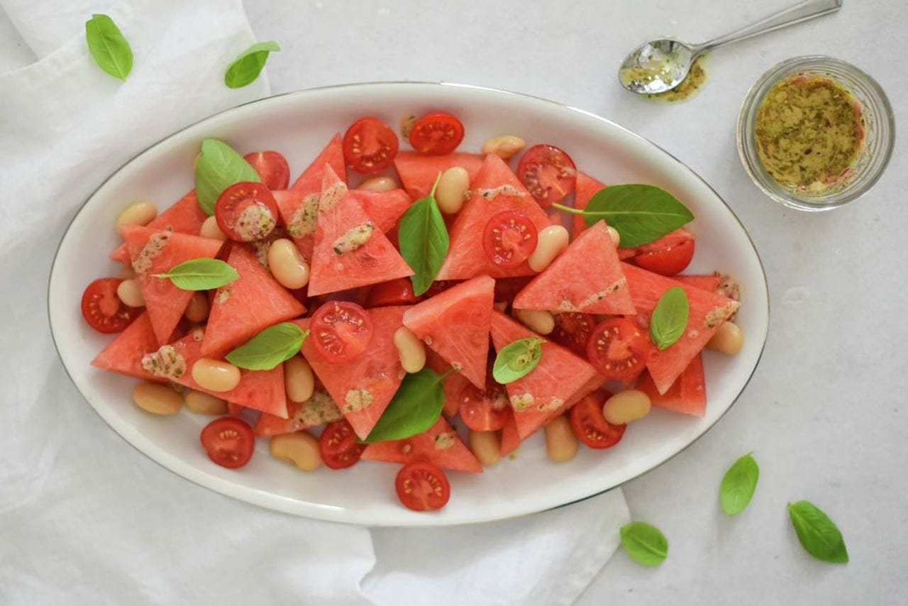recipe image Tomaten-watermeloensalade
