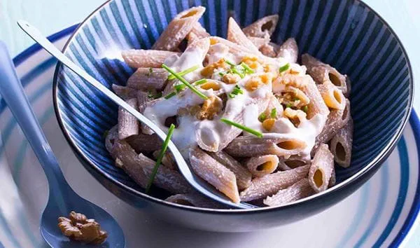 recipe image Penne integral com nozes