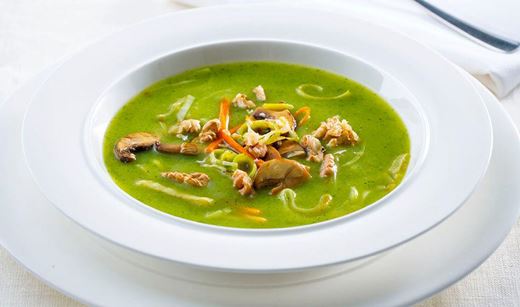 recipe image Sopa de curgete com cogumelos