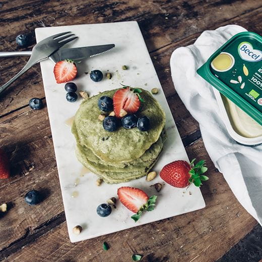 recipe image PANNKAKOR MED MATCHA