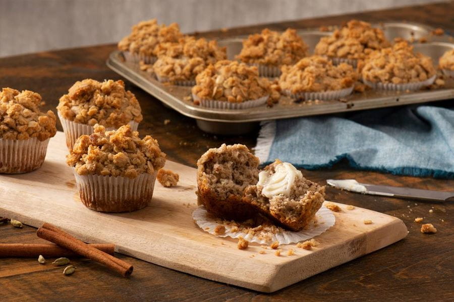 recipe image Vegan, Yulaflı Chai Muffin