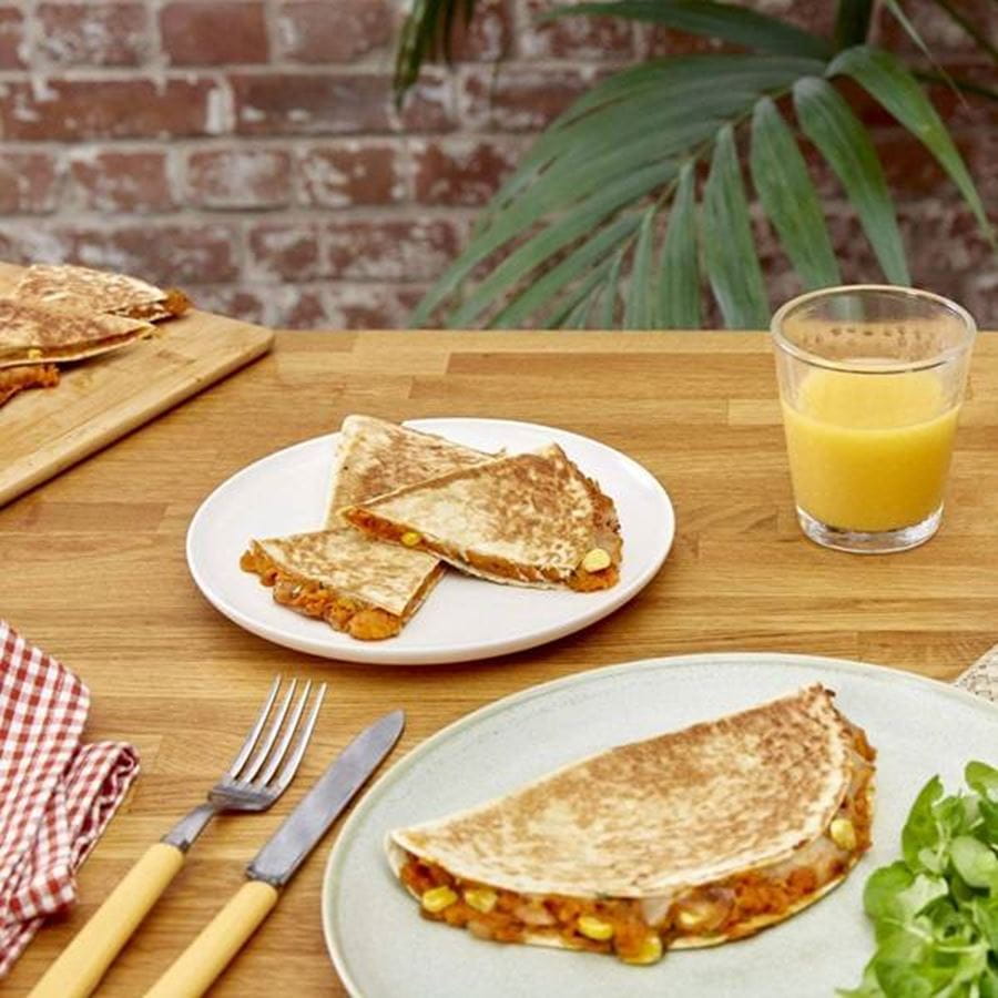 recipe image Tatlı Patates ve Süt Mısırlı Quesadilla