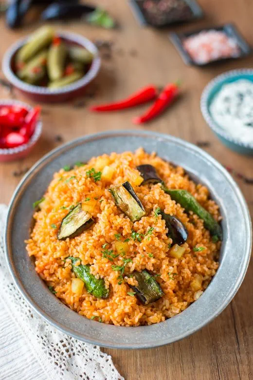 recipe image Sebzeli Bulgur Pilavı