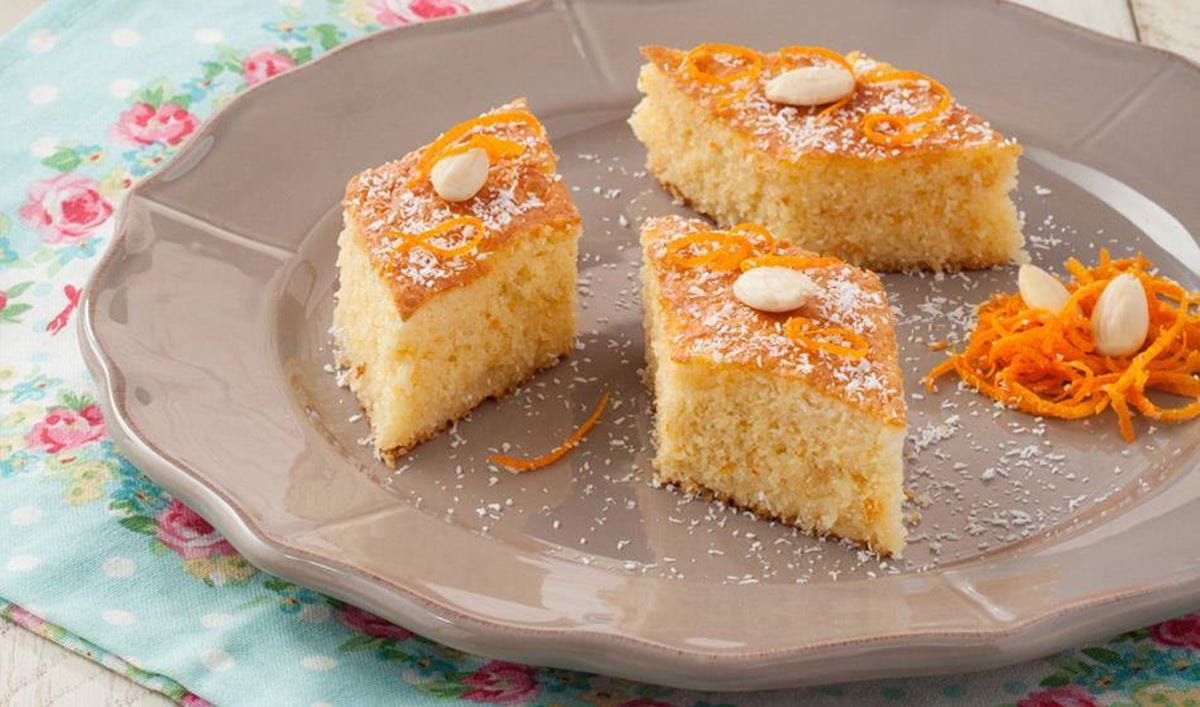 recipe image Portakallı Bademli Revani