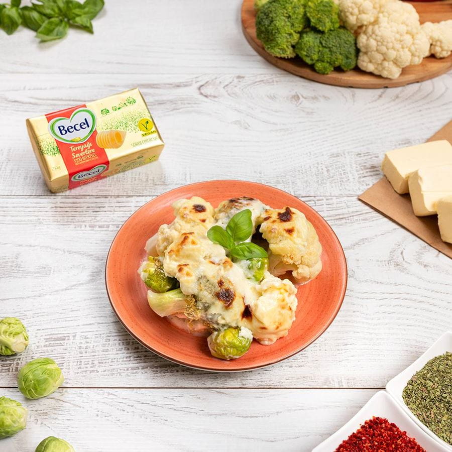 recipe image Vegan Beşamel Soslu Sebze Graten